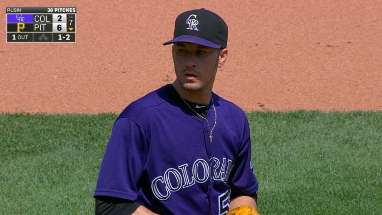 Rockies push back Rusin; Butler starts Saturday