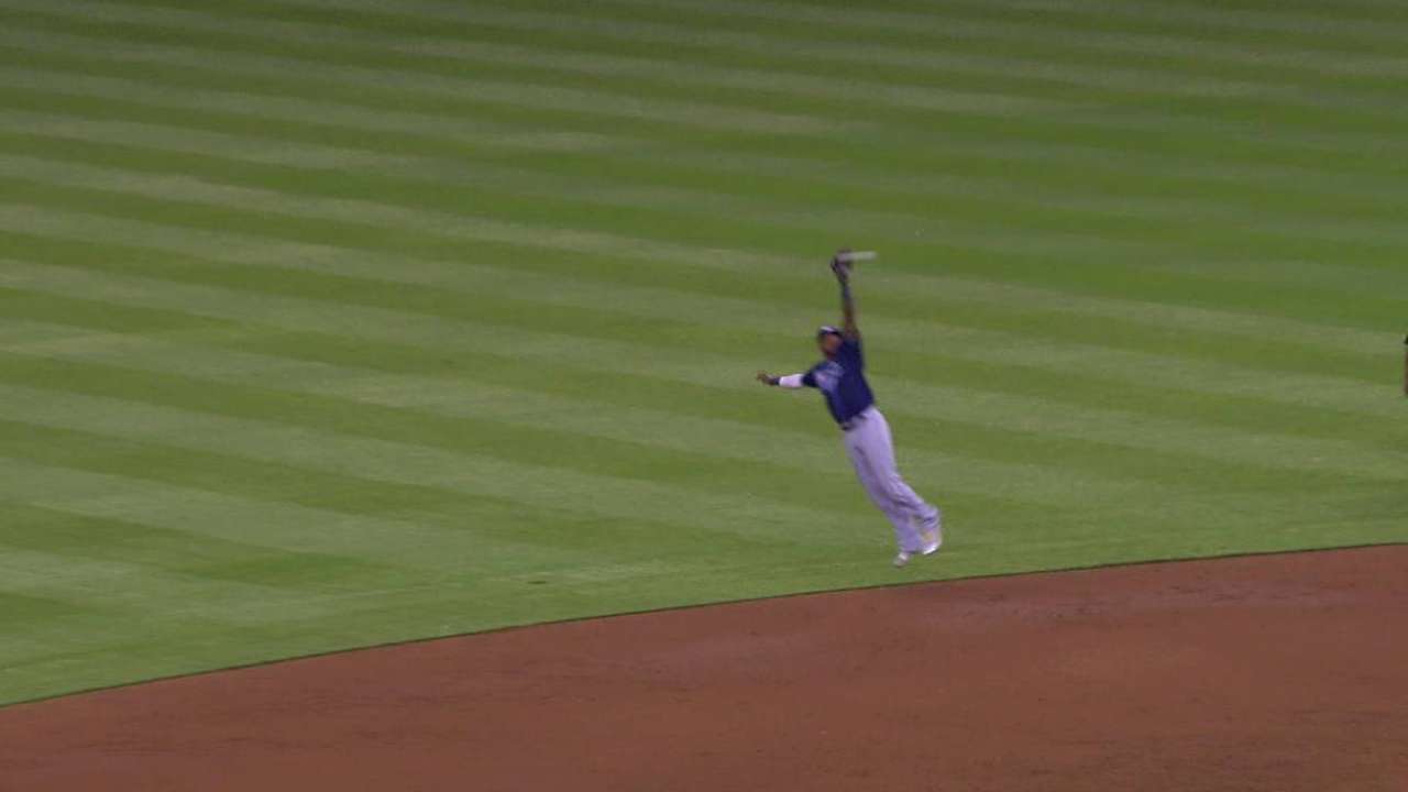 Beckham's leaping grab