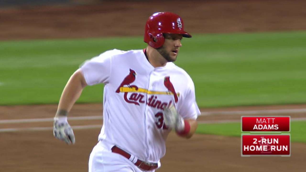 Adams' two-run homer