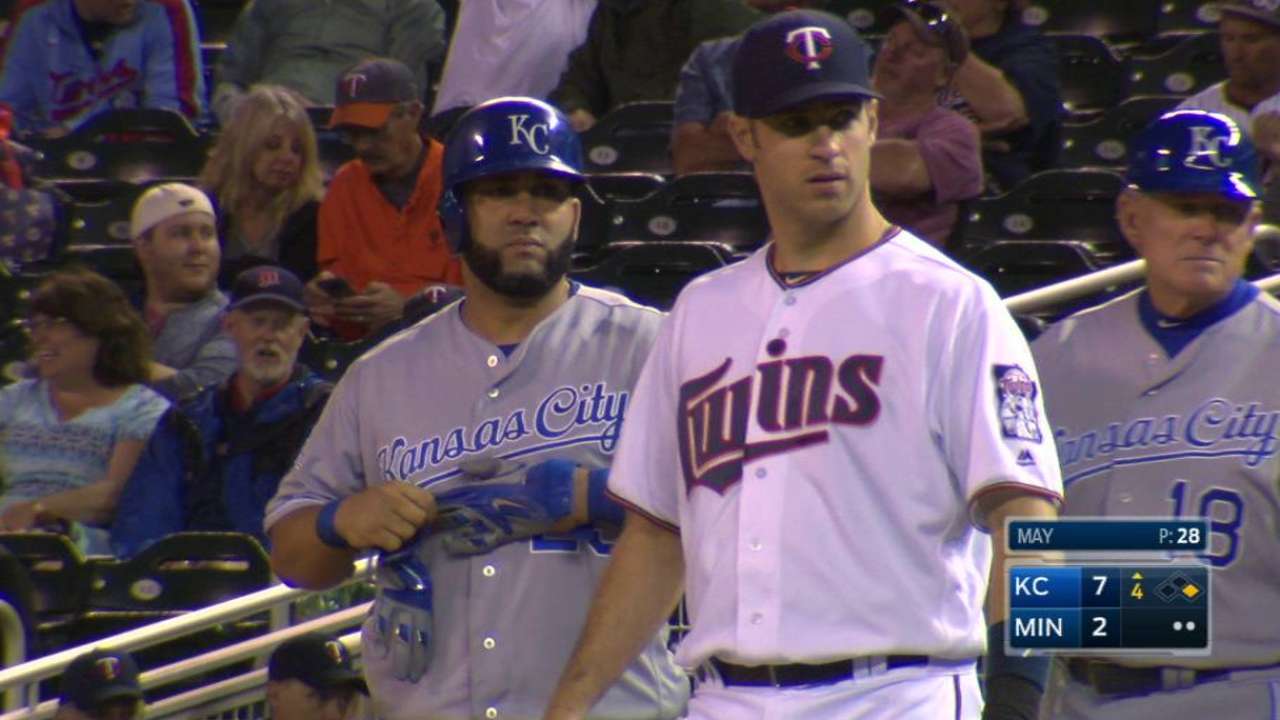 Morales to miss a few days with sprained finger