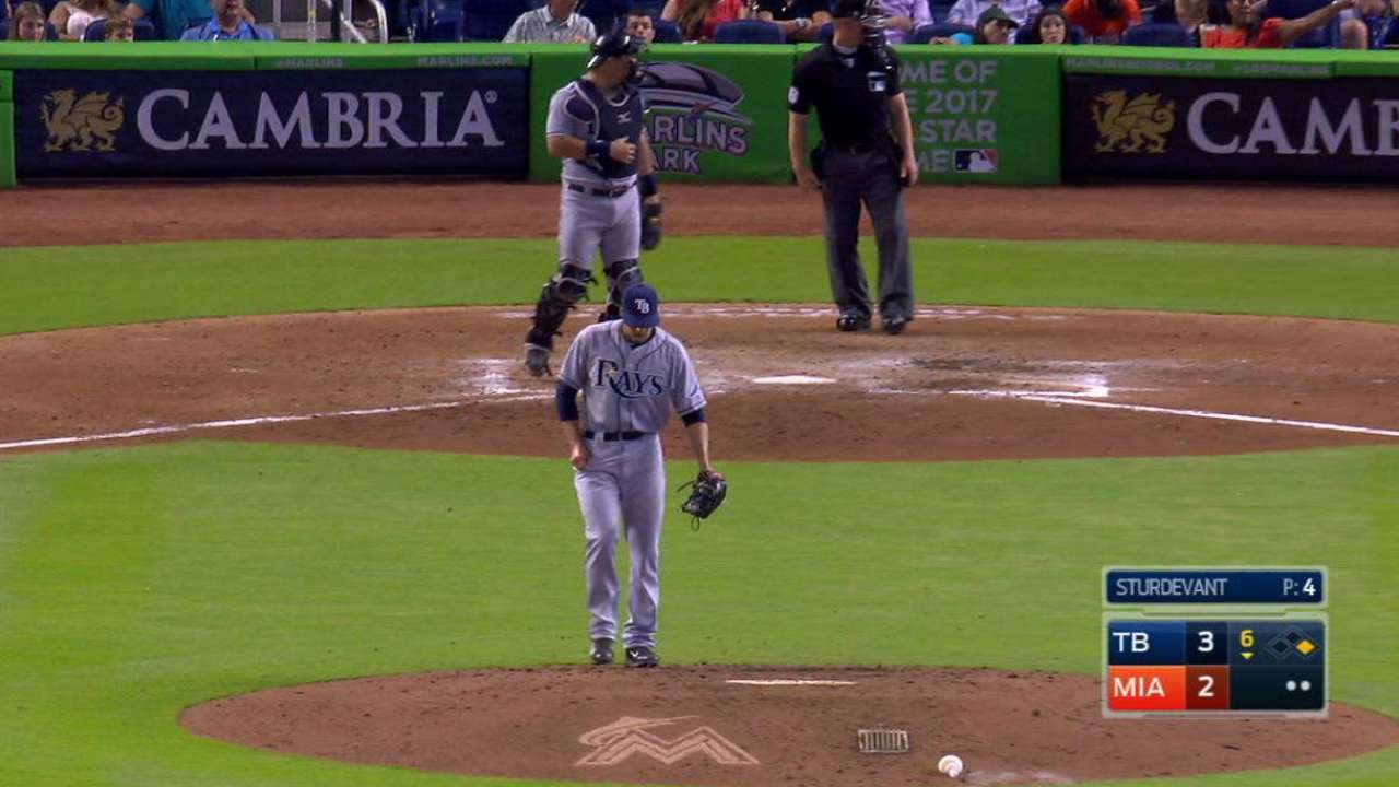Sturdevant records K in Major League debut
