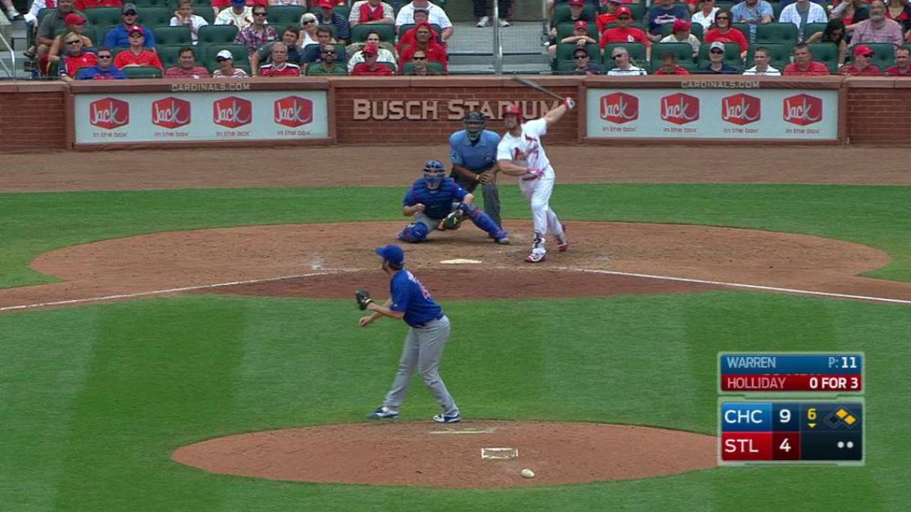 Holliday's three-run shot