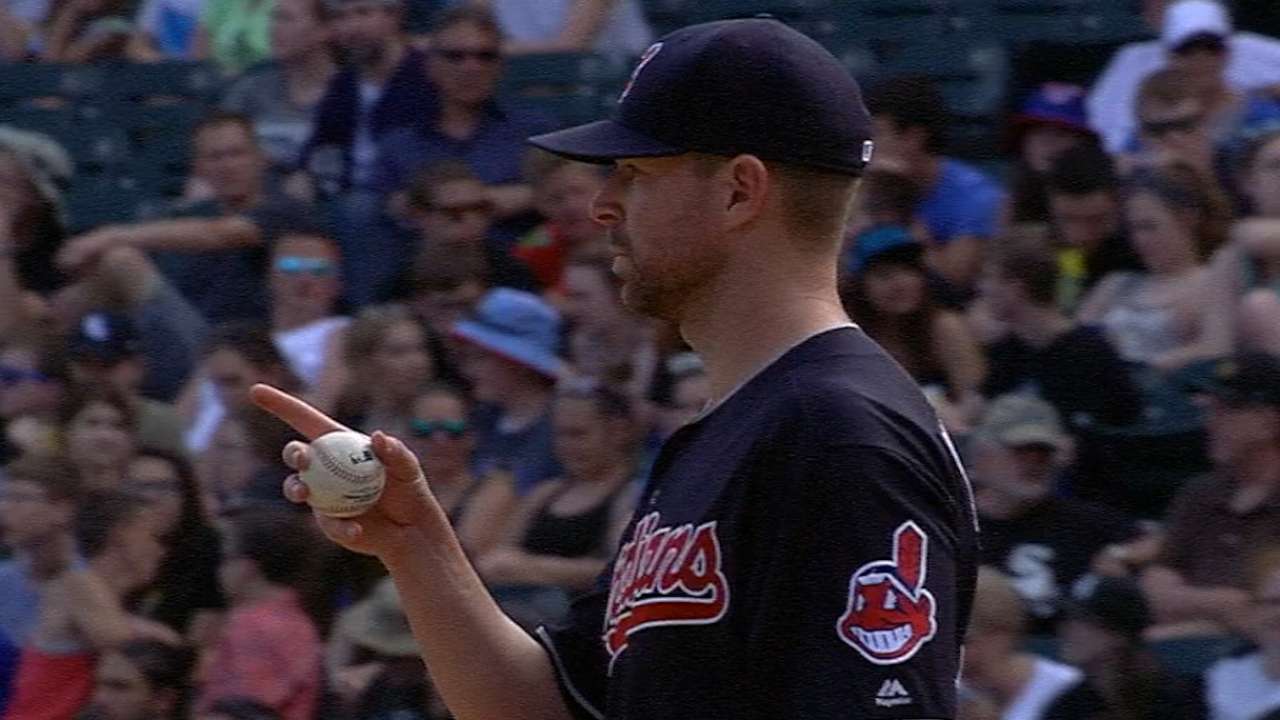 Kluber's 7 1/3 innings