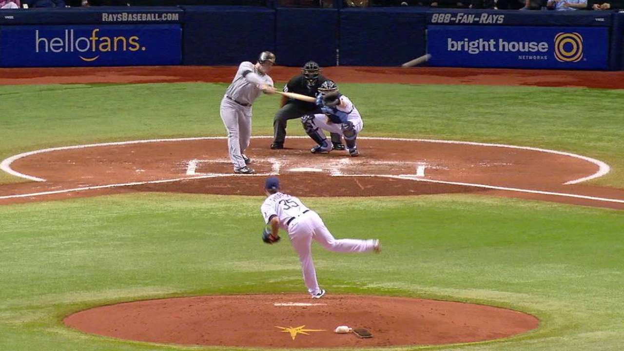 Bour's RBI ground-rule double