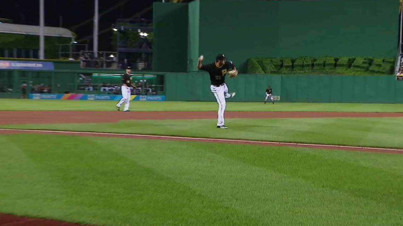 Freese's backhanded stop