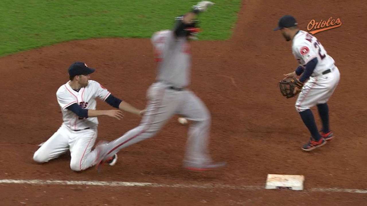 Alvarez's RBI infield single