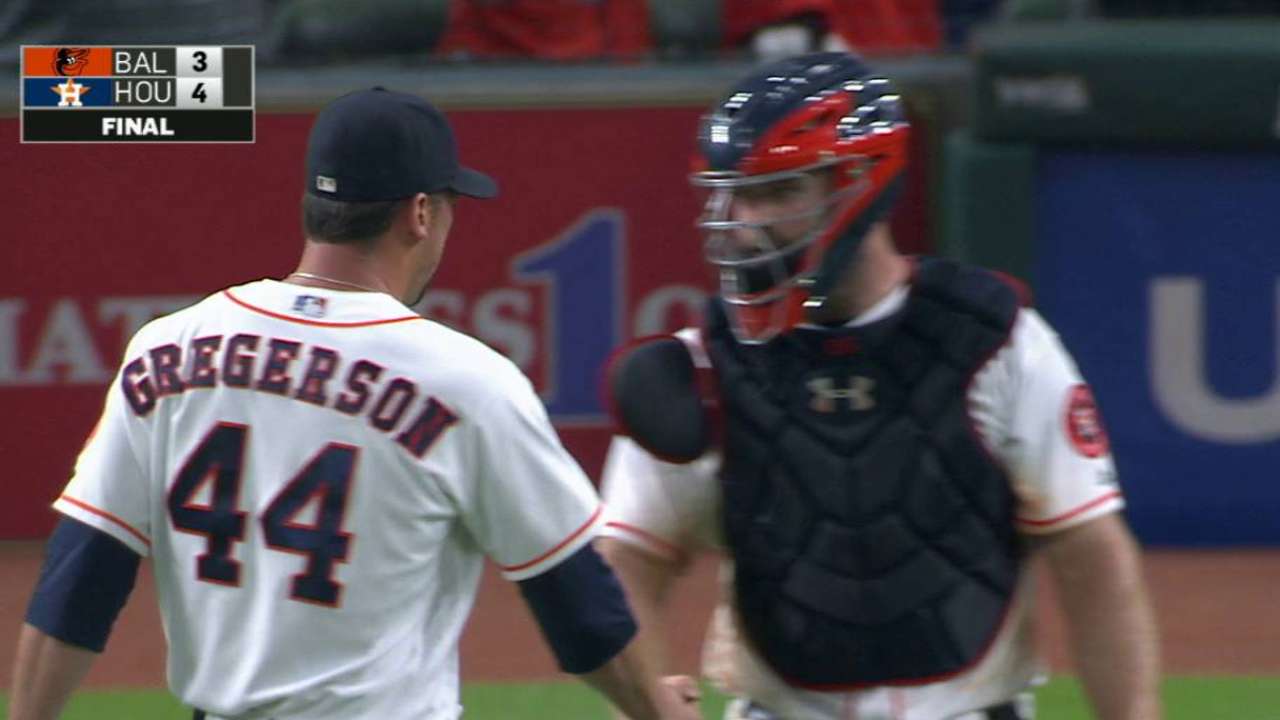 Gregerson seals 10th save