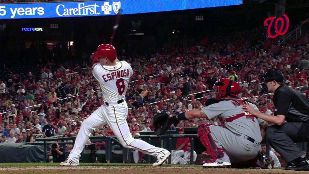 Nats' blasts deal Cards, Leake tough loss