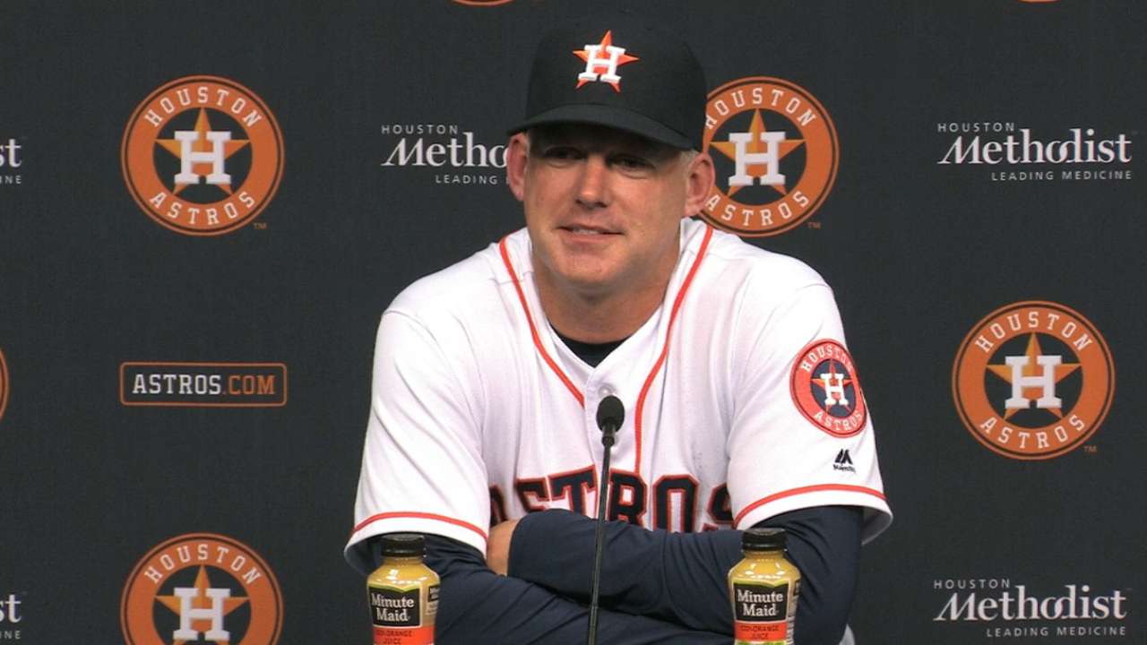 Hinch on sweep of the Orioles