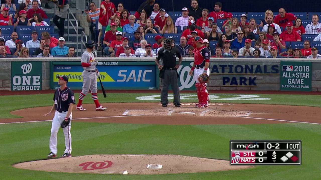 Scherzer stumbles after timeout