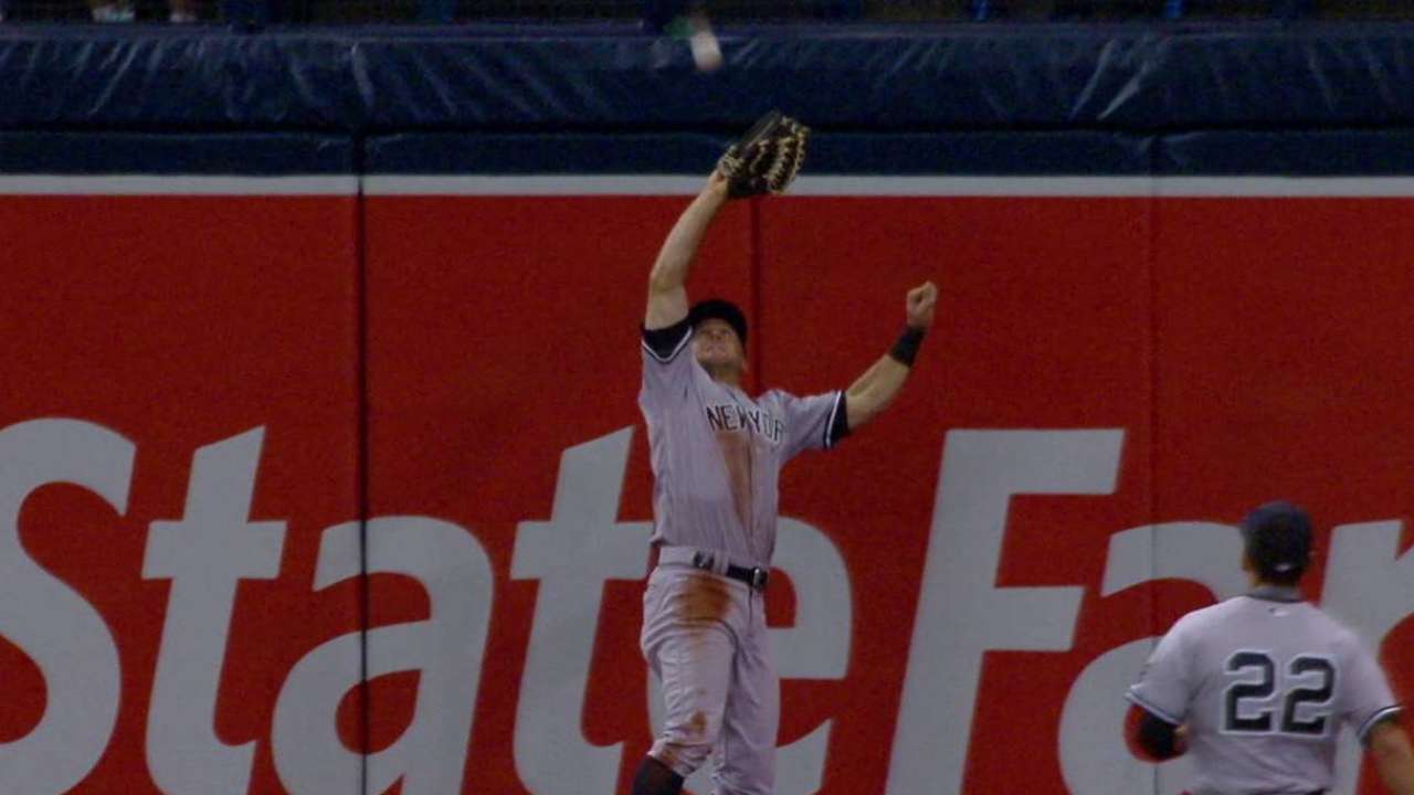 Gardner's catch at the wall