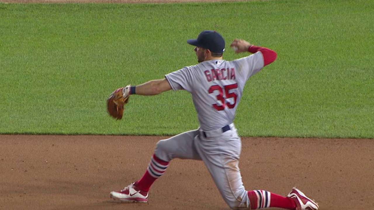 Garcia starts double play