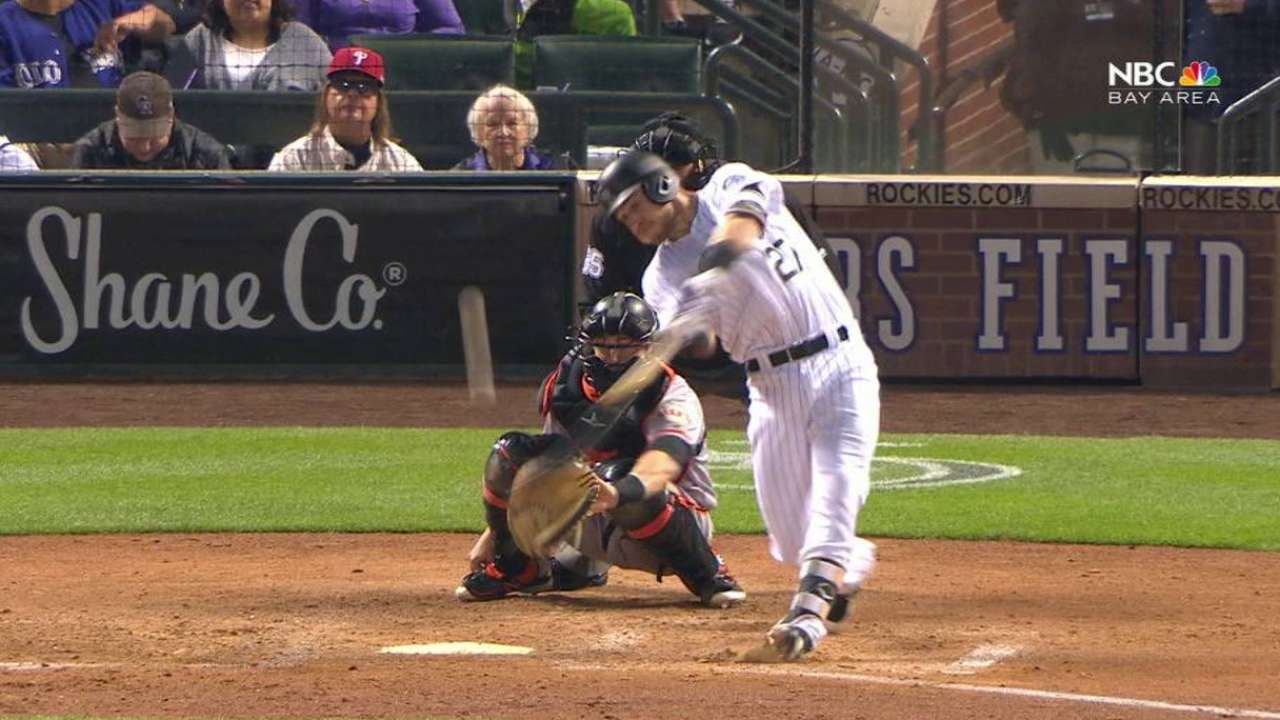 Rockies double their fun in beating Giants