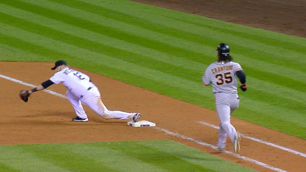 Rockies challenge play in 9th