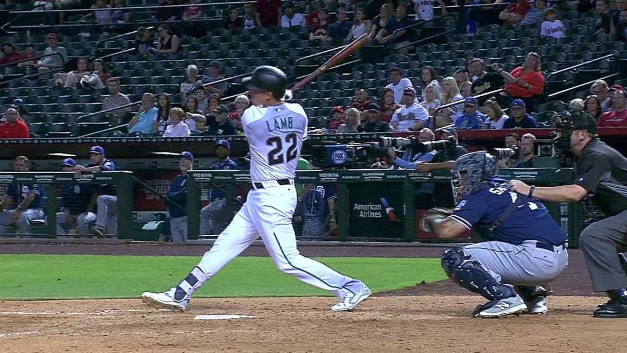 Lamb's pinch-hit home run