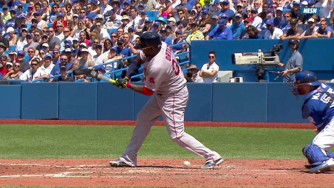 David Ortiz fuera del lineup de Boston por molestia en un pie