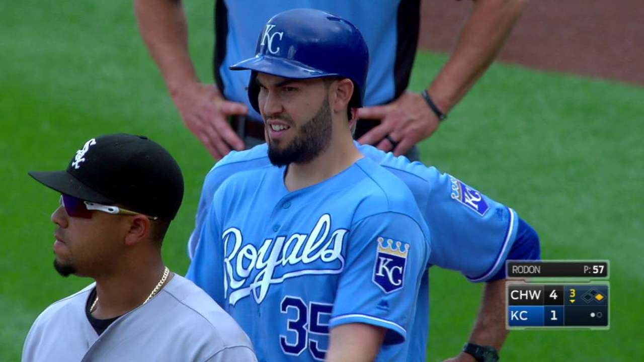 Hosmer's RBI single
