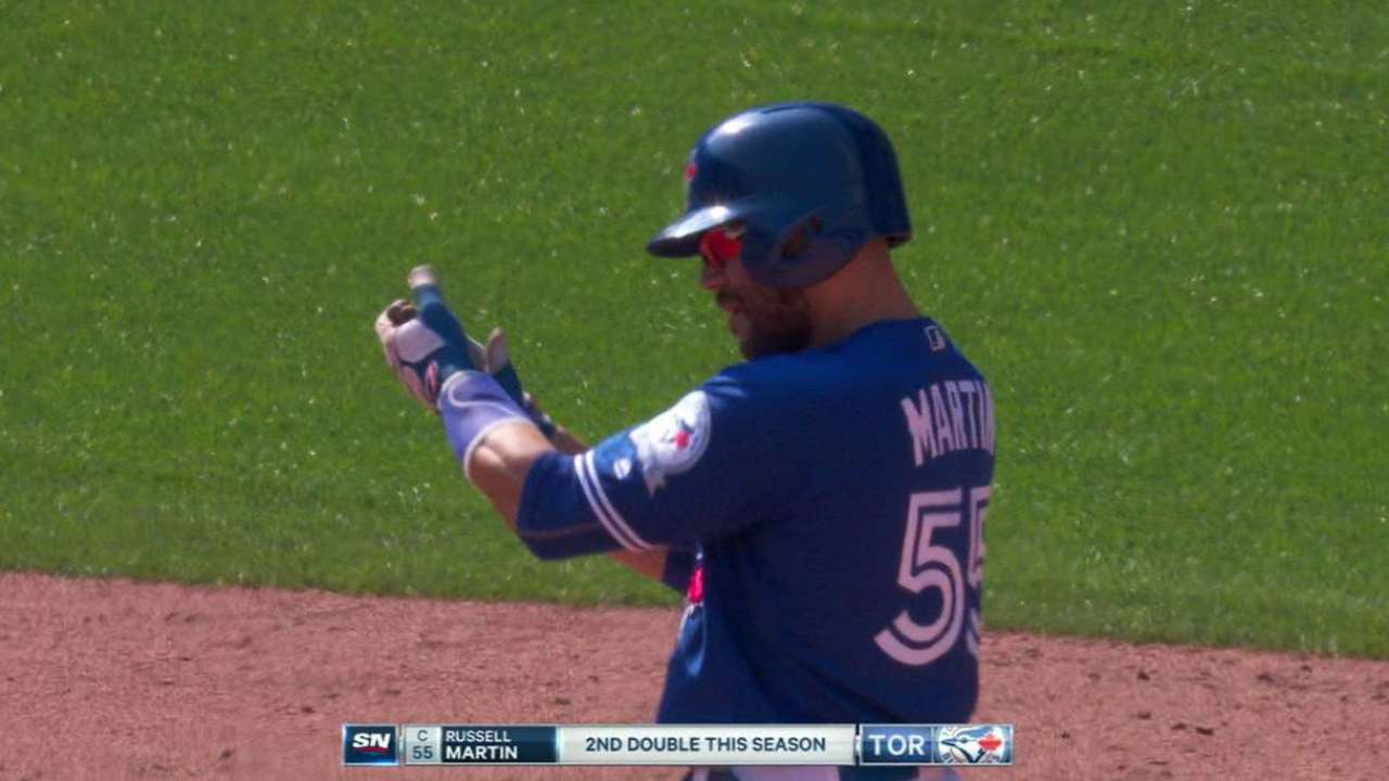 Martin's RBI double in 9th