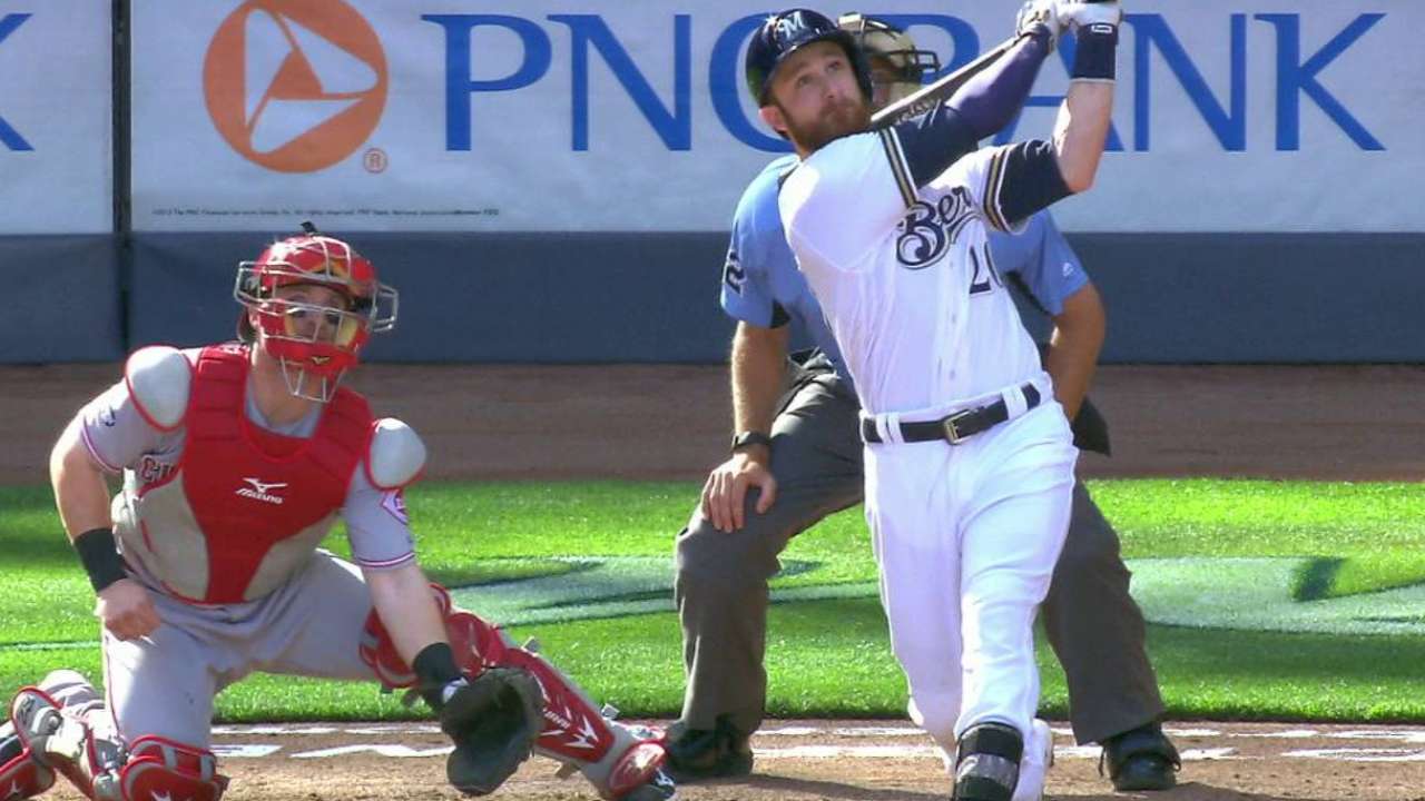 Lucroy's two-run home run