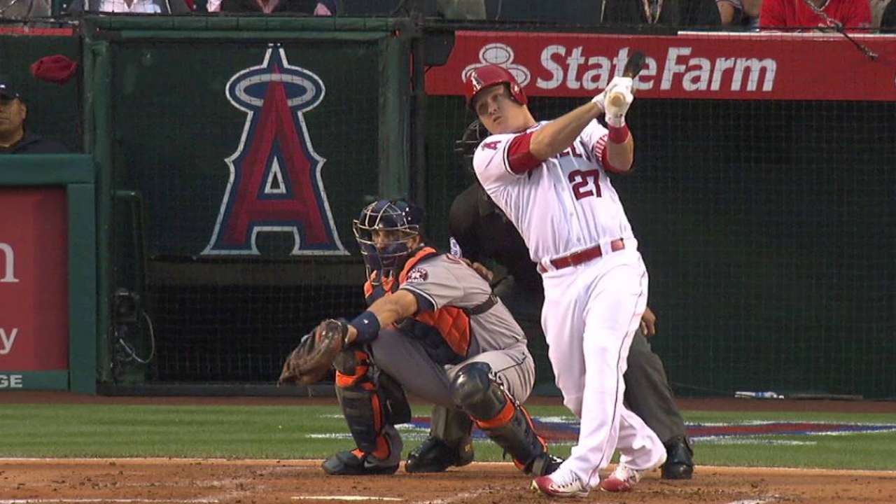 Trout's solo homer