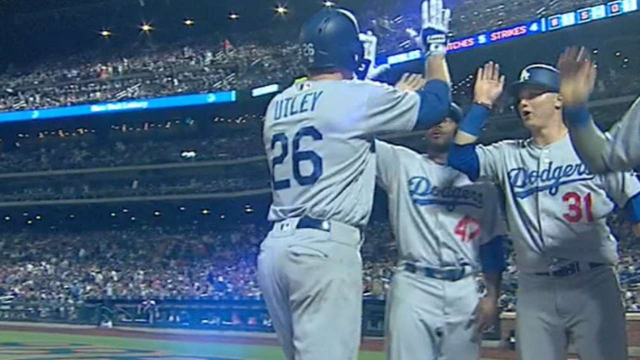 Dodgers hit five homers vs. Mets