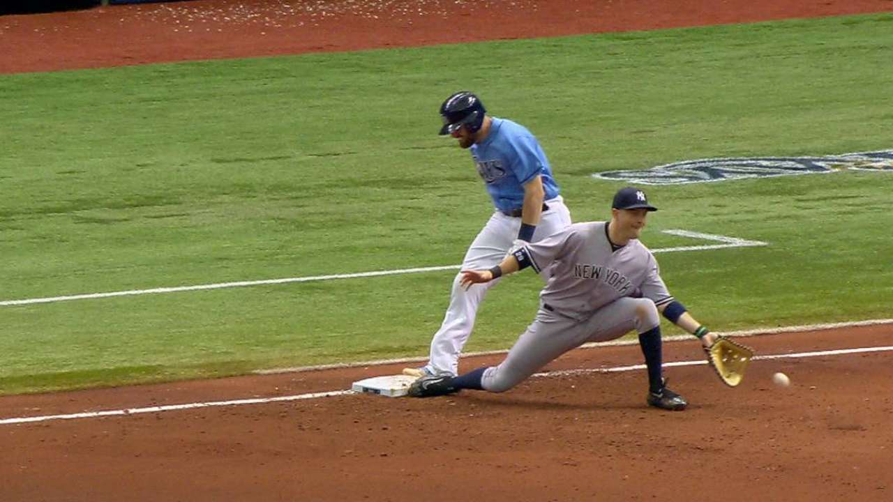 Casali reaches on error