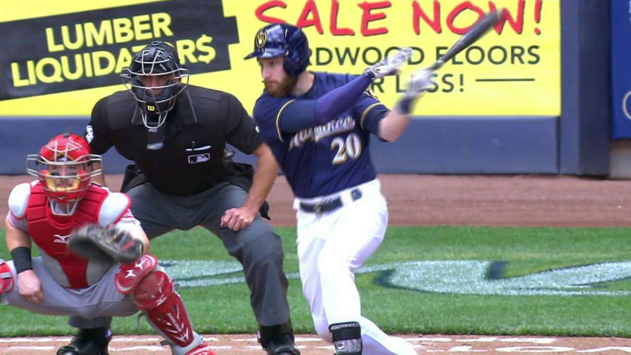 Lucroy's RBI triple