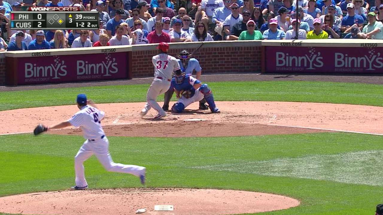 Lackey sends Herrera spinning