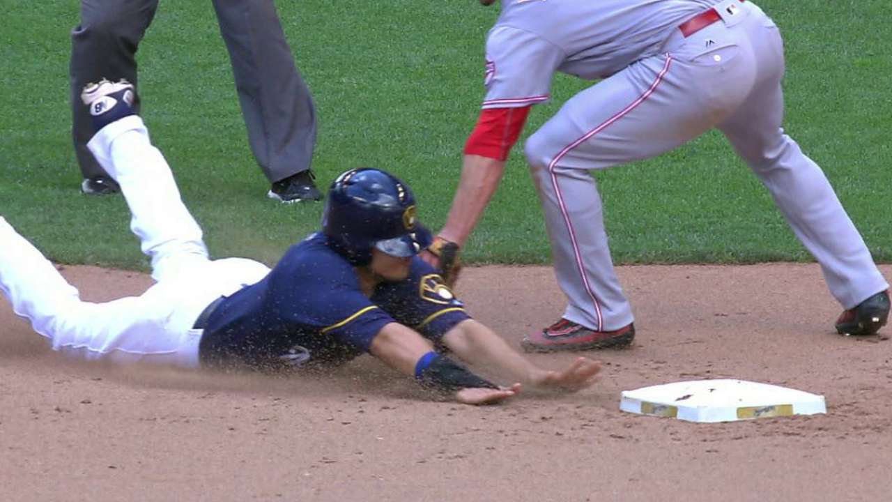 Flores steals second