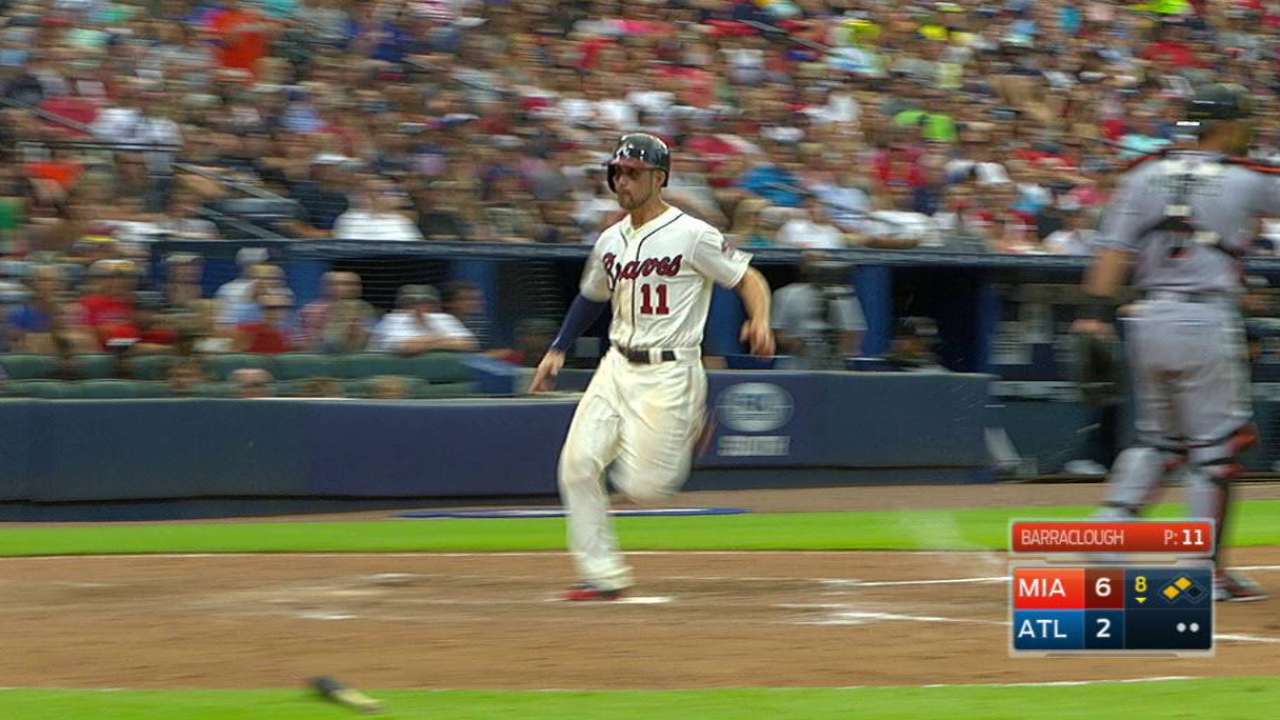 Francoeur's sac fly to center