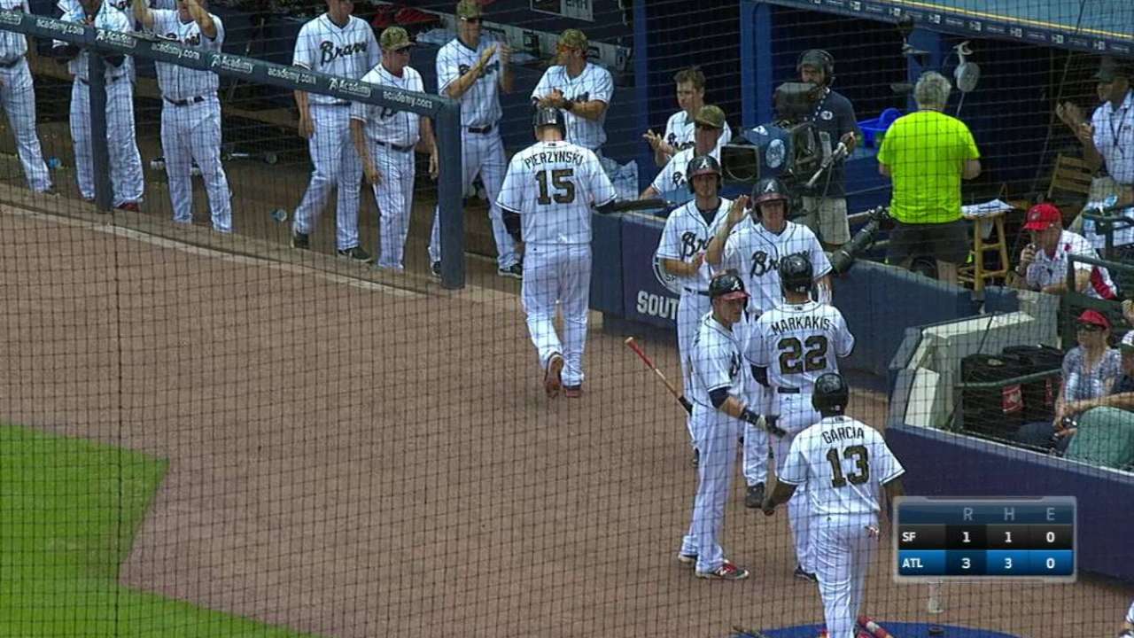 Smith's big hit plenty for strong Folty vs. Giants