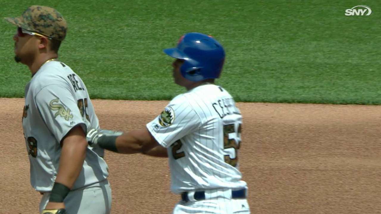 José Abreu y Yoenis Céspedes se reencontraron en Queens