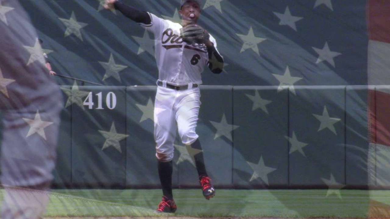 Orioles honor servicemen
