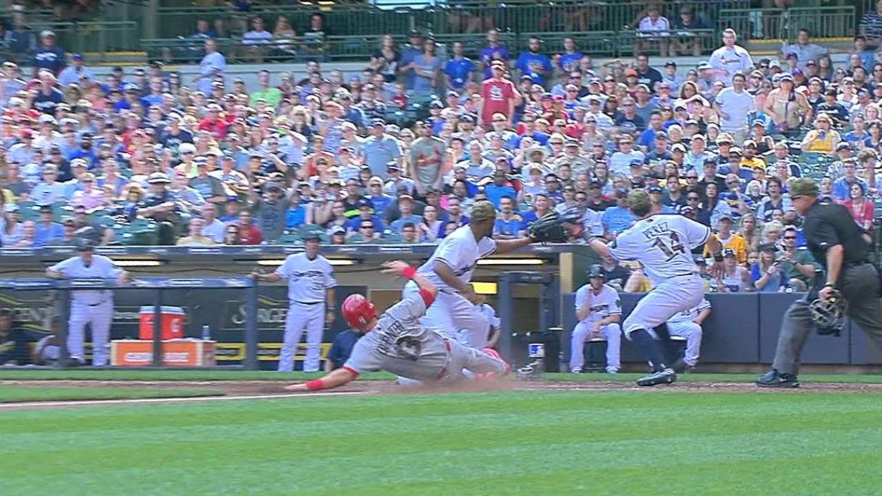 Defensive miscues freeze Brewers