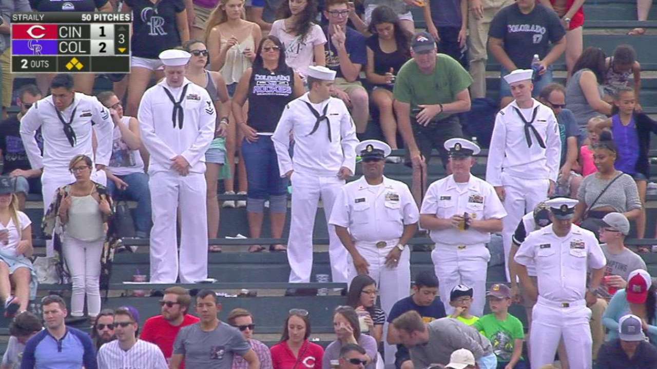 Rockies honor military on Memorial Day