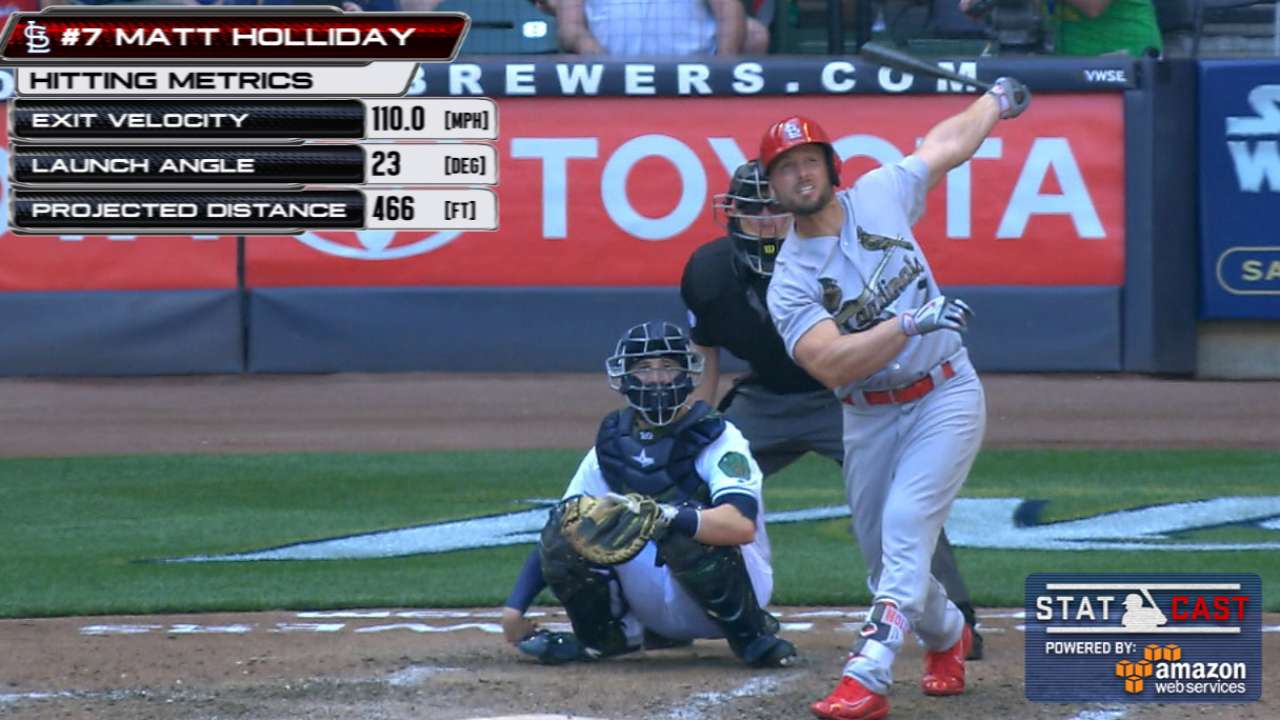 Statcast: Holliday's huge homer