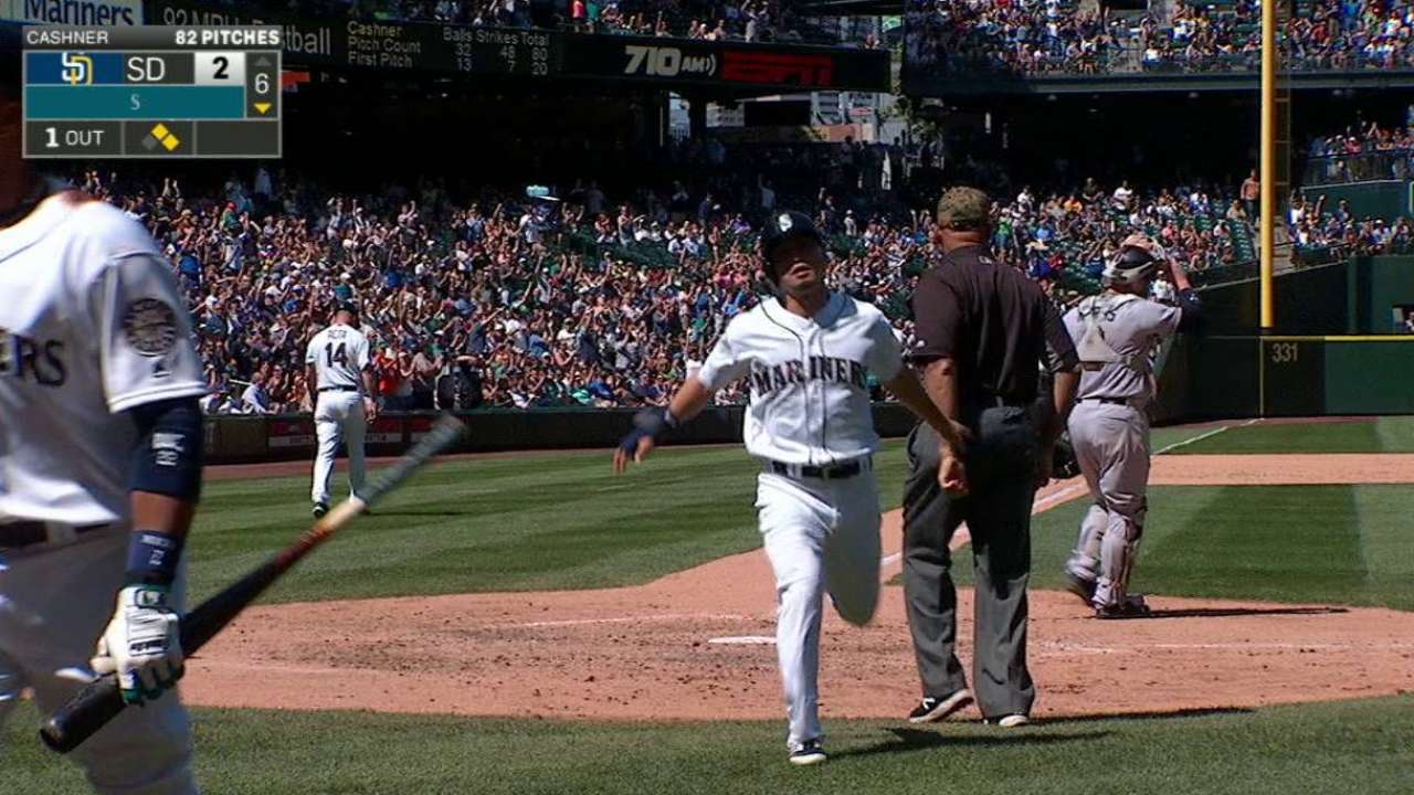 Smith's RBI double to center