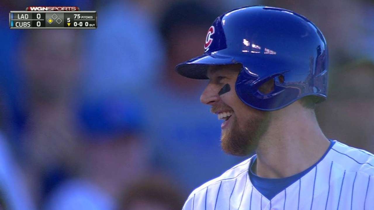Zobrist singles, gets to third