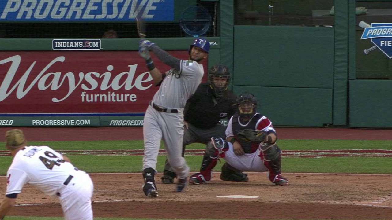 Mazara pega su noveno HR en paliza de Rangers sobre Indios
