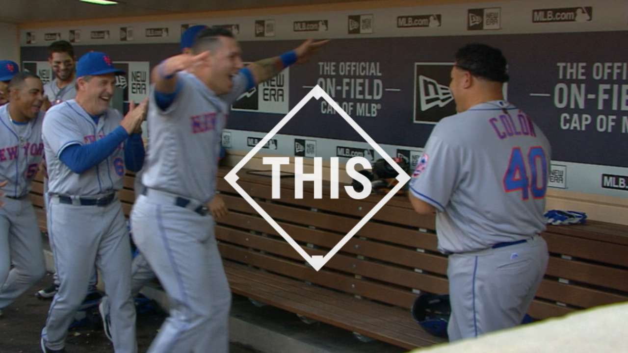 #THIS Colon's first homer