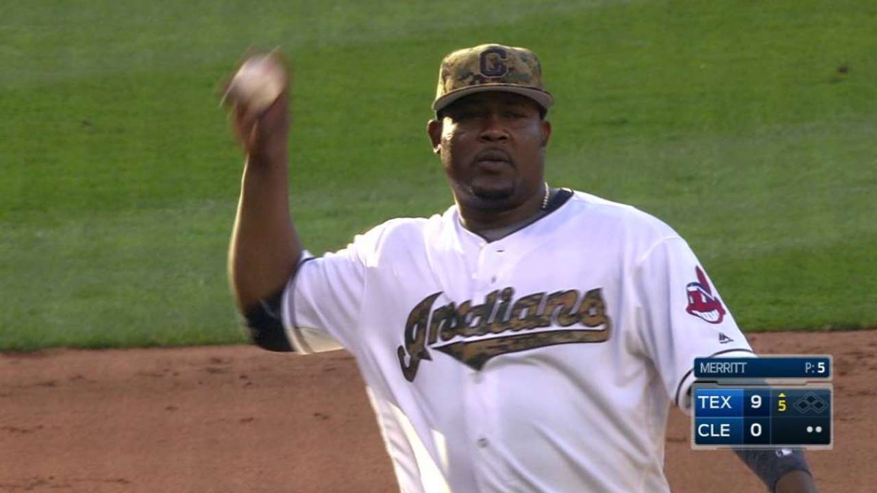 Merritt induces double play