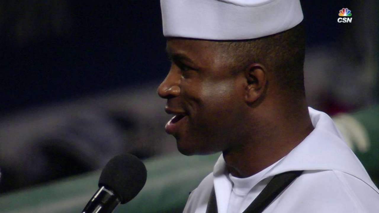 Conner sings God Bless America
