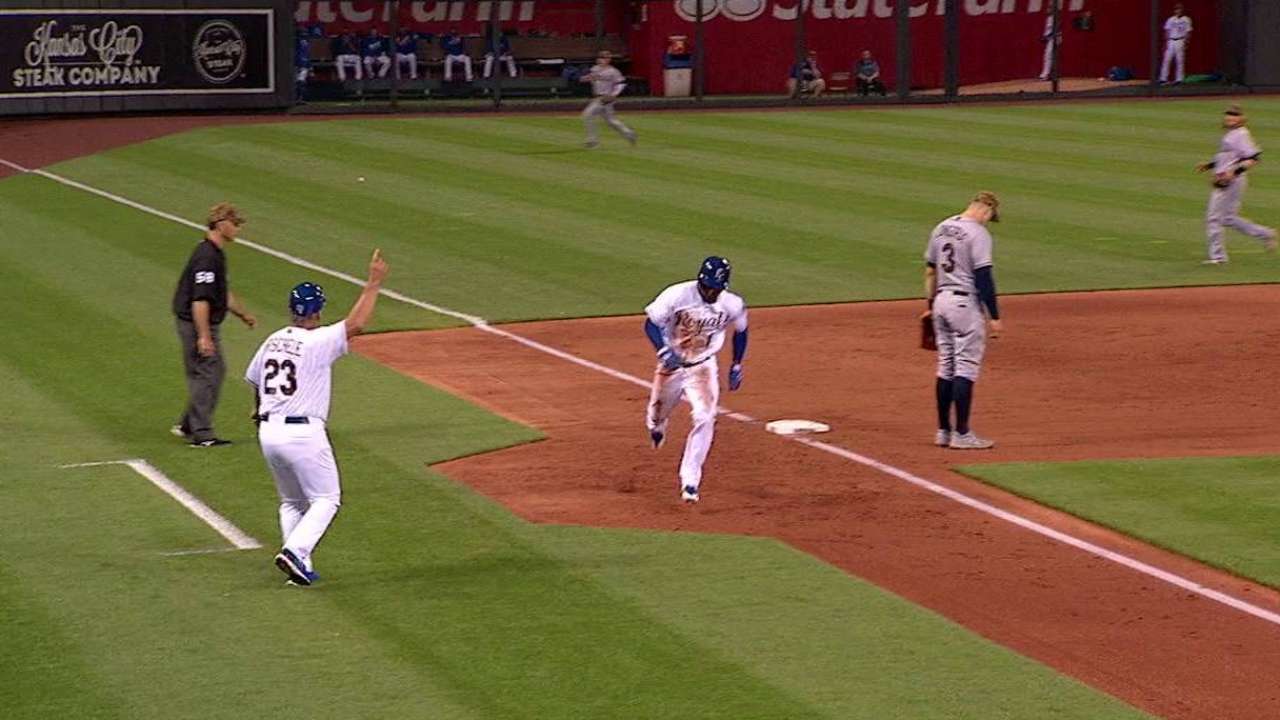 Dyson steals, scores on error