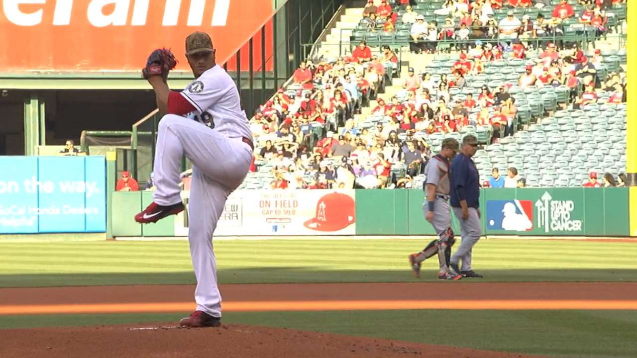 Chacin goes distance as Halos tame Tigers