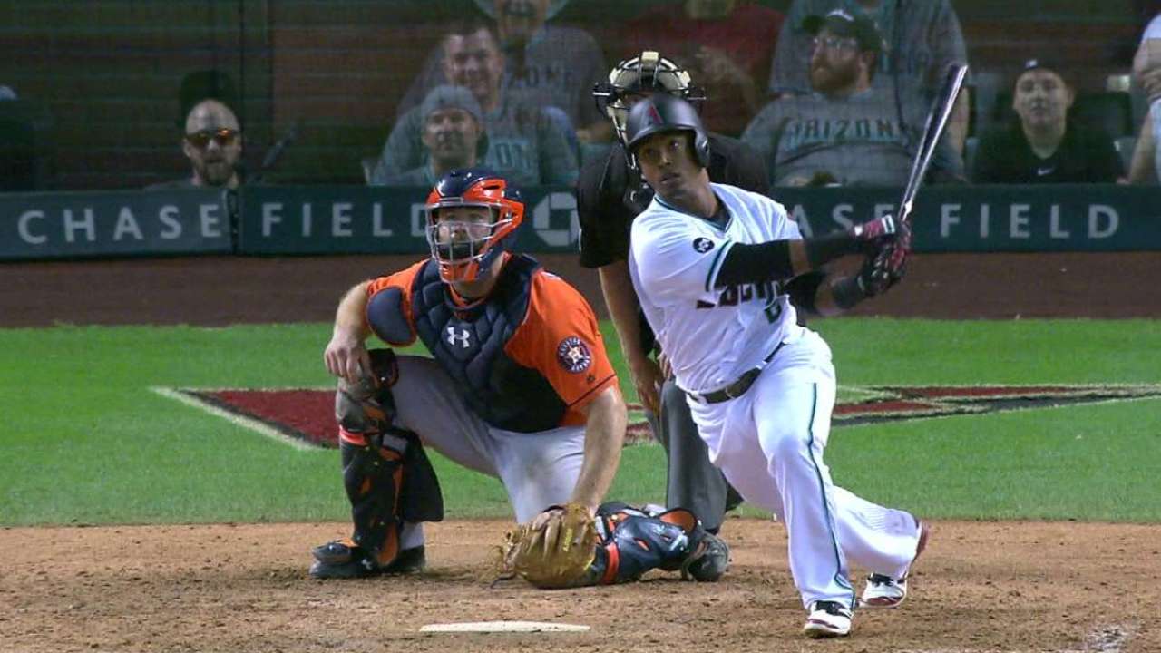 Segura's double closes the gap