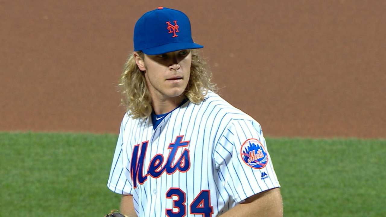 Syndergaard fans two in relief