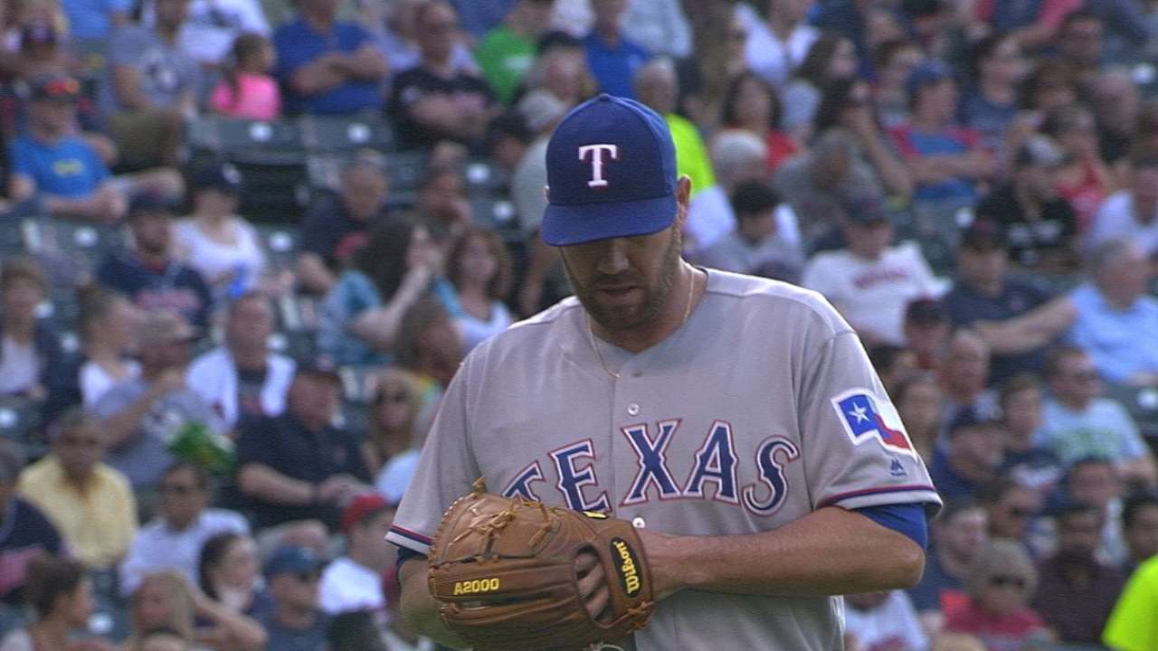 Lewis goes 5-0 as Rangers surge past Indians