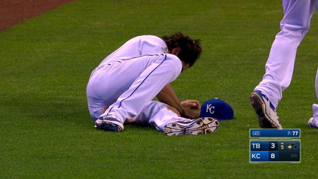 Royals place Eibner on DL with ankle sprain
