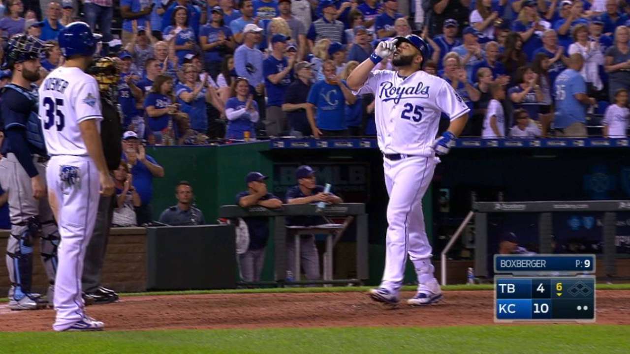 Morales' two-run homer