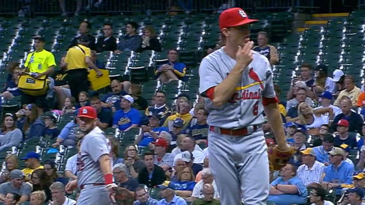 Leake's two-run outing